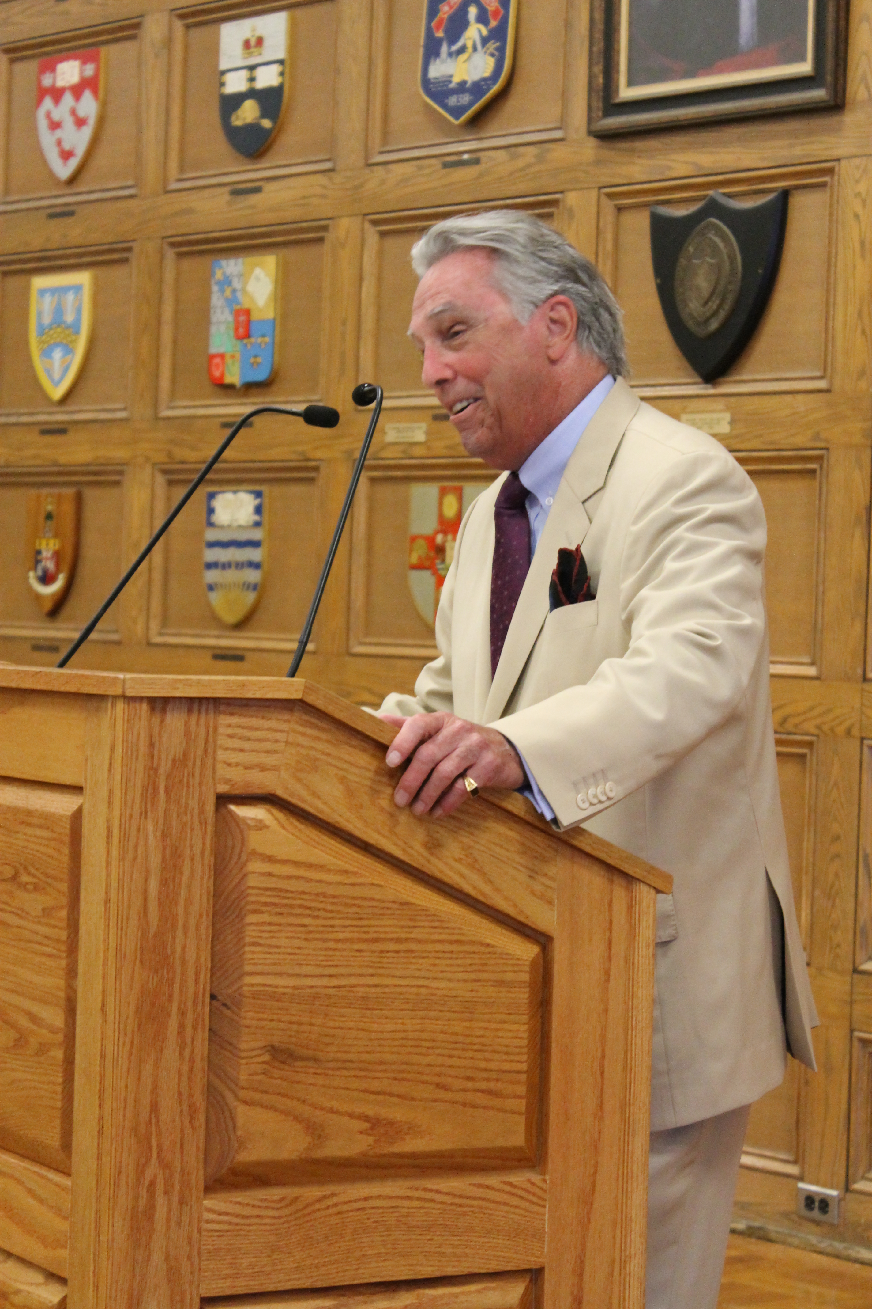 Prof. Burjaw speaks to the audience.